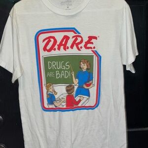D.A.R.E. White Graphic Tee - Short Sleeve
